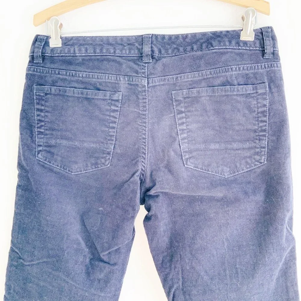 Lands' End Canvas 1963 Low Rise Slim Leg Navy Corduroy Pants - Picture 13 of 16